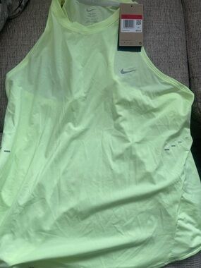 Nike Neon Lime/Yellow Women's Athletic Tank Top